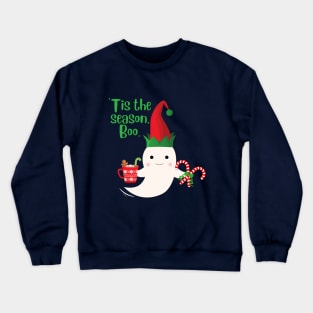 'Tis the Season, Boo Holiday Winter Ghost Crewneck Sweatshirt